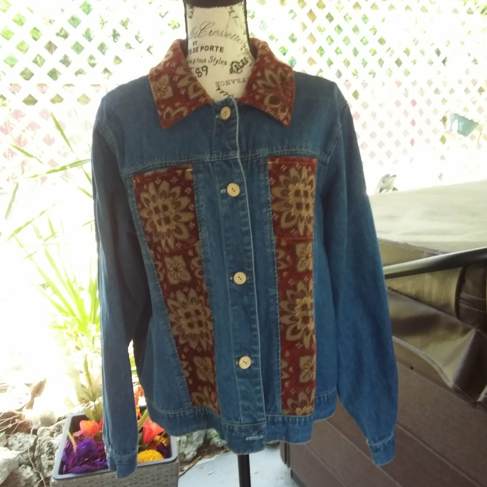 Goldwater Creek blue jean jacket.